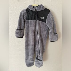 The North Face Infant Unisex Gray Oso One Piece Jacket 6-12 mos